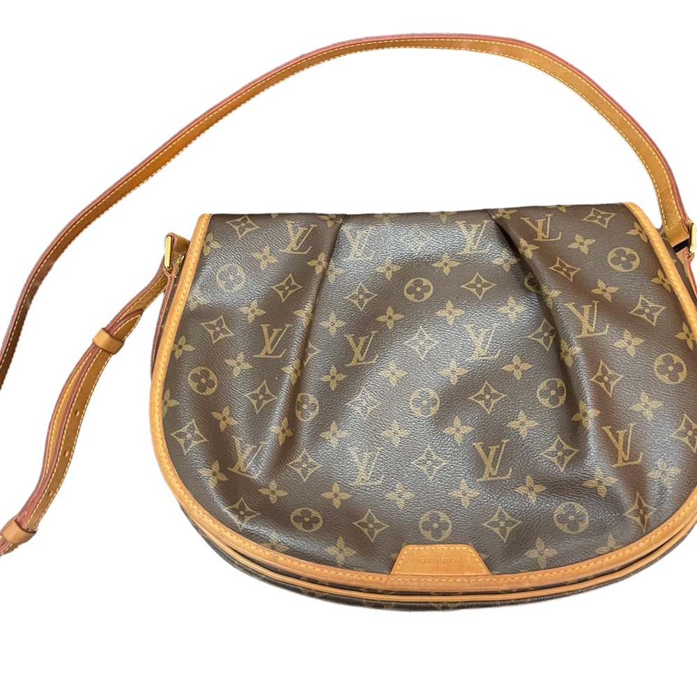 Louis Vuitton Brown Monogram Crescent Shoulder Bag